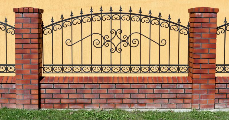 Black Iron Fence Installation