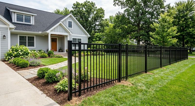 Metal Pool Fence Installation in Des Moines, IA